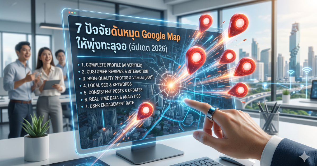 7 ปัจจัยดันหมุด Google Map ให้พุ่งทะลุจอ (อัปเดต 2026)