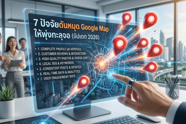 7 ปัจจัยดันหมุด Google Map ให้พุ่งทะลุจอ (อัปเดต 2026)
